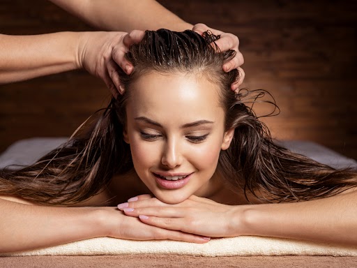 hot oil hair massage