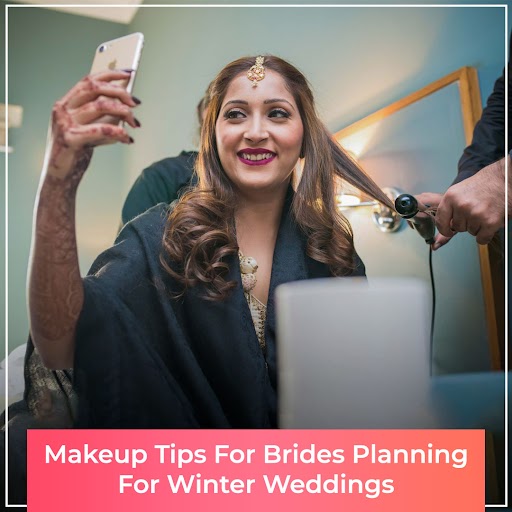 Makeup tips for brides planning for winter weddings.
