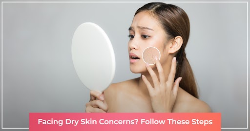 steps to get rid of dry skin