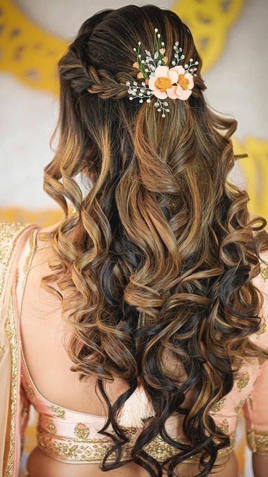 Reception Hairstyle | Reception Hairstyles For Saree - Bright Cures