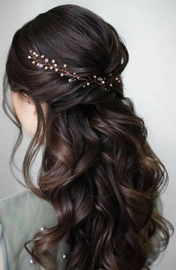 Pearl Braid Bridal Hairstyle